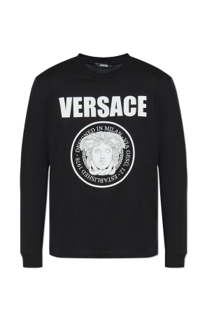 Black T-shirt with logo Versace - Vitkac AS